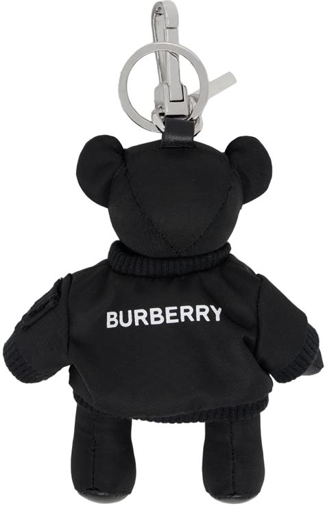 burberry london leather jacket bear keychain|burberry coin purse keychain.